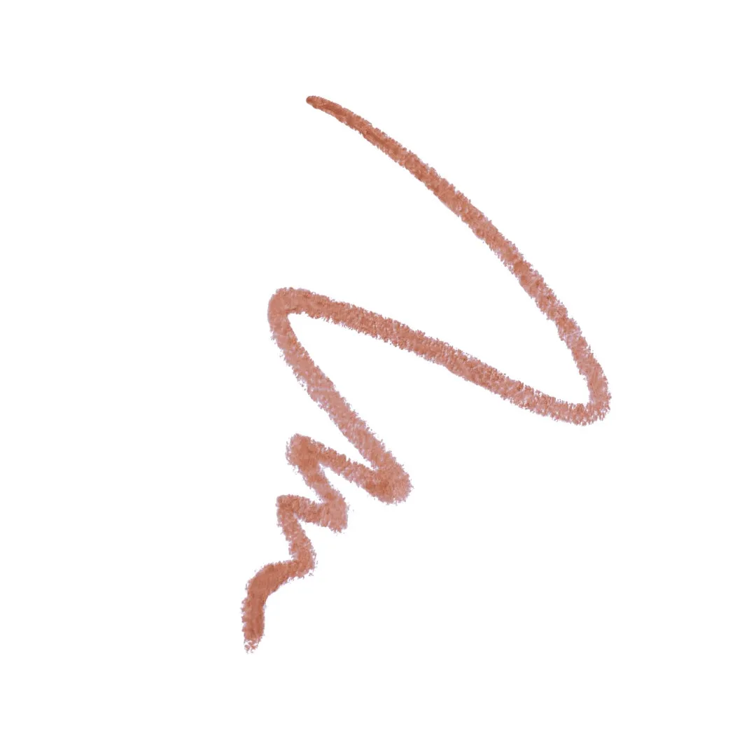 白い背景に茶色の線が描かれた画像。