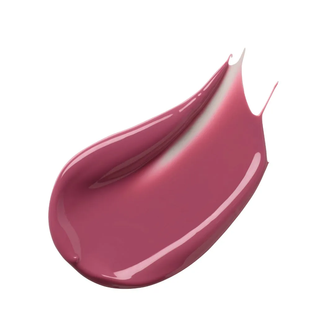 ピンク色のリップグロスまたは口紅のサンプル。