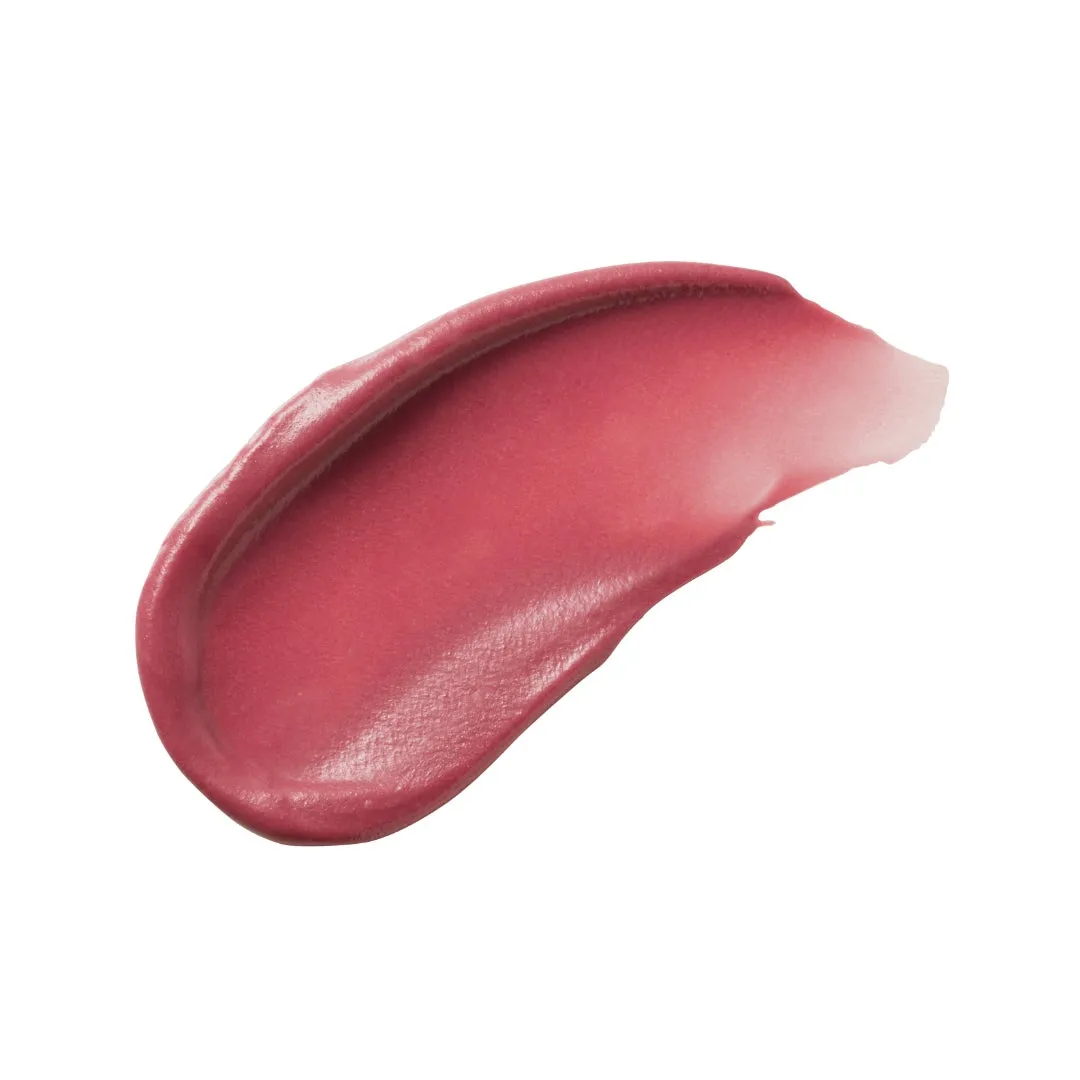 ピンク色のリップスティックの塗抹標本。