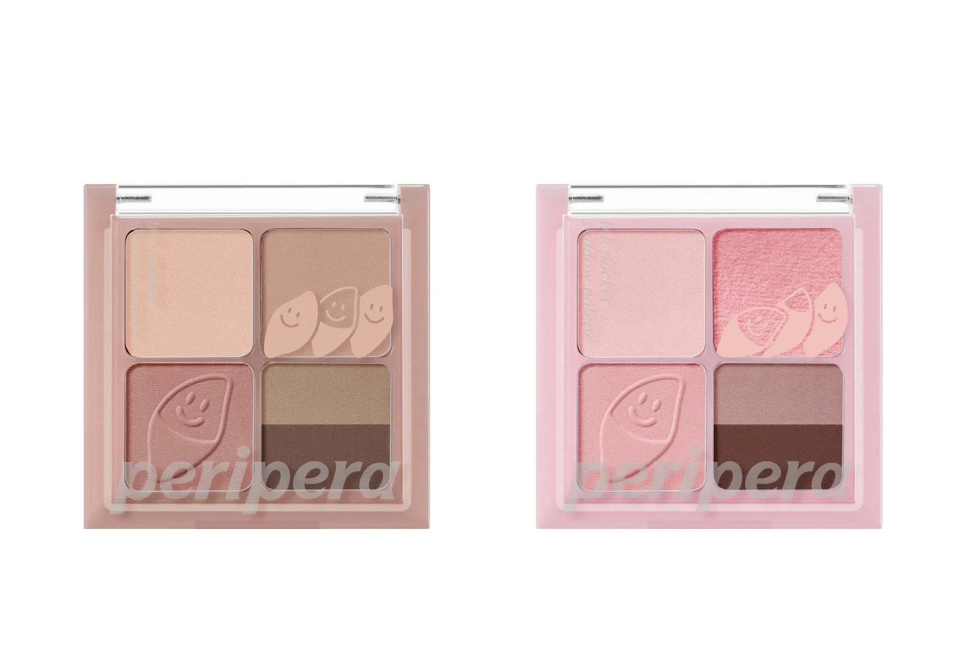 2つのアイシャドウパレットが並んで写っている画像。