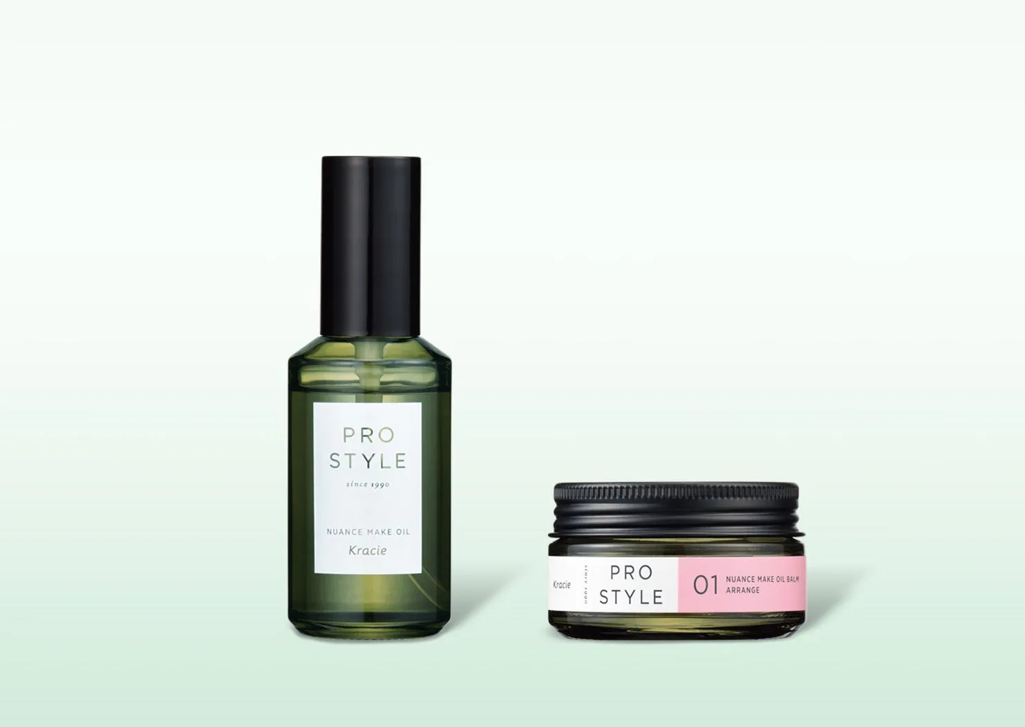2種類のPRO STYLEヘアオイル製品の画像