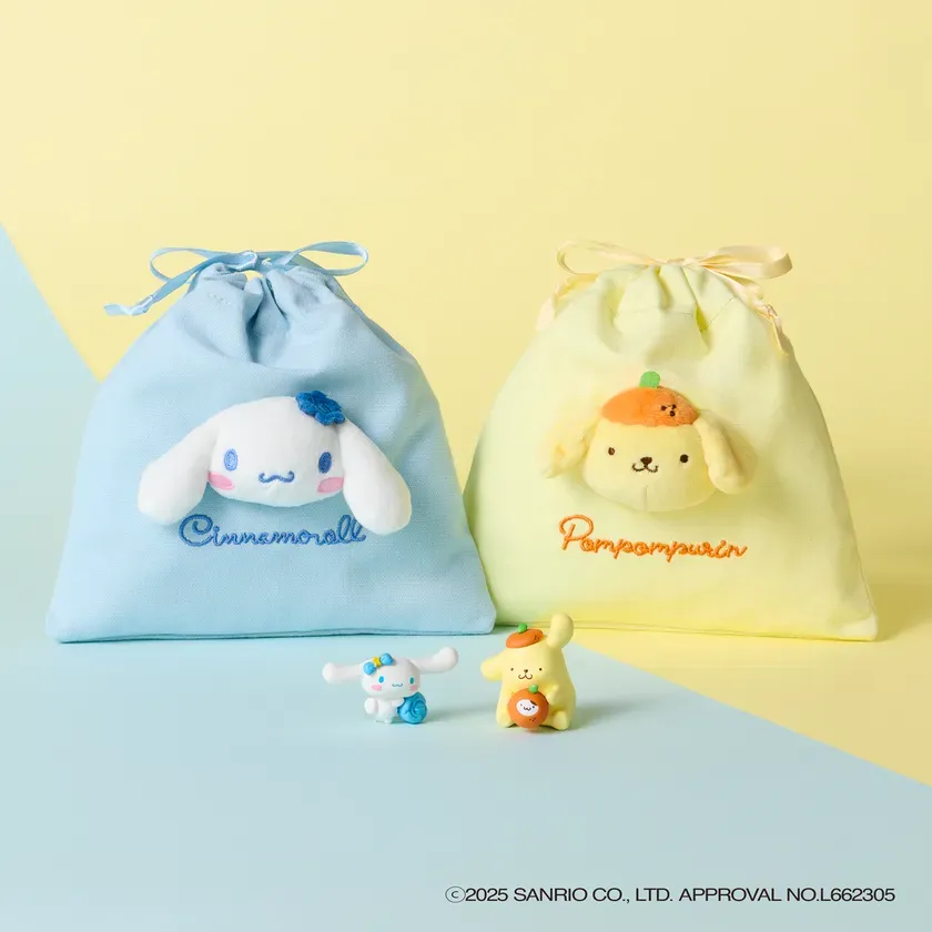 ぬいぐるみ付き巾着とマスコット