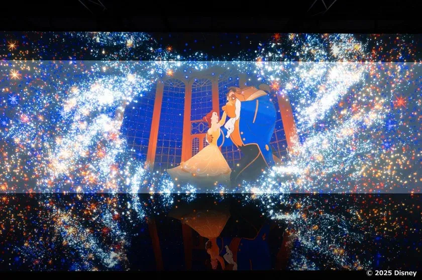 美女と野獣のシーンのイラスト