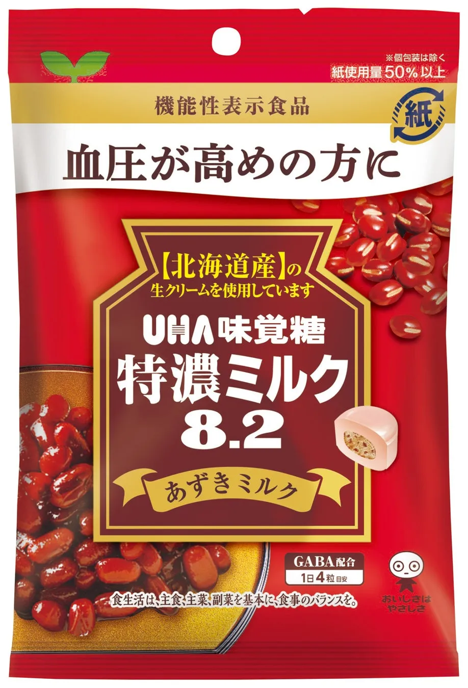 UHA味覚糖 特濃ミルク8.2 あずきミルク
